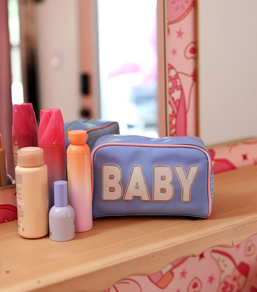 Handle Cosmetic Bag - Baby - Flo Blue/Matcha/Coral