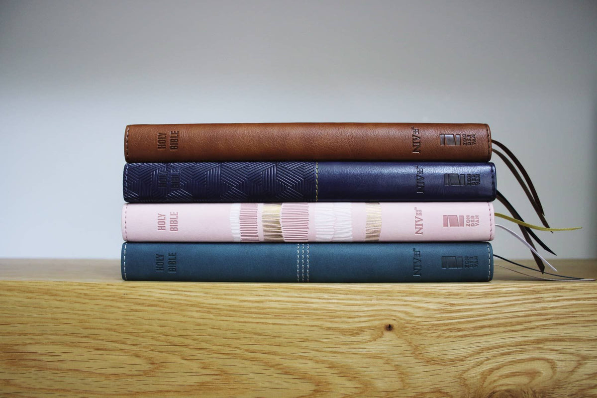 NIV Thinline Bible, Leathersoft, Pink, Red Letter