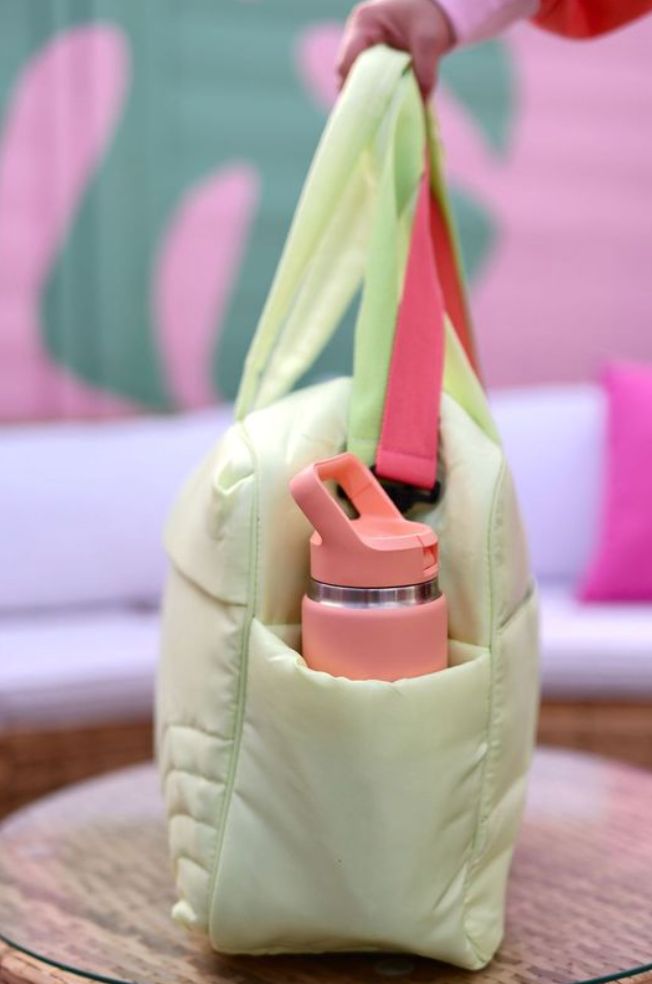 Duffle Bag - Modern Puffer Duffle - Lime