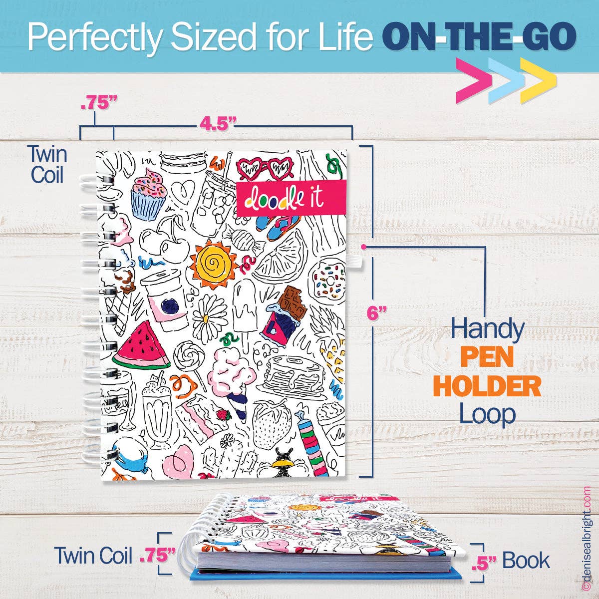 Pocket Notebooks | List, Plan, Doodle | Pack of 6