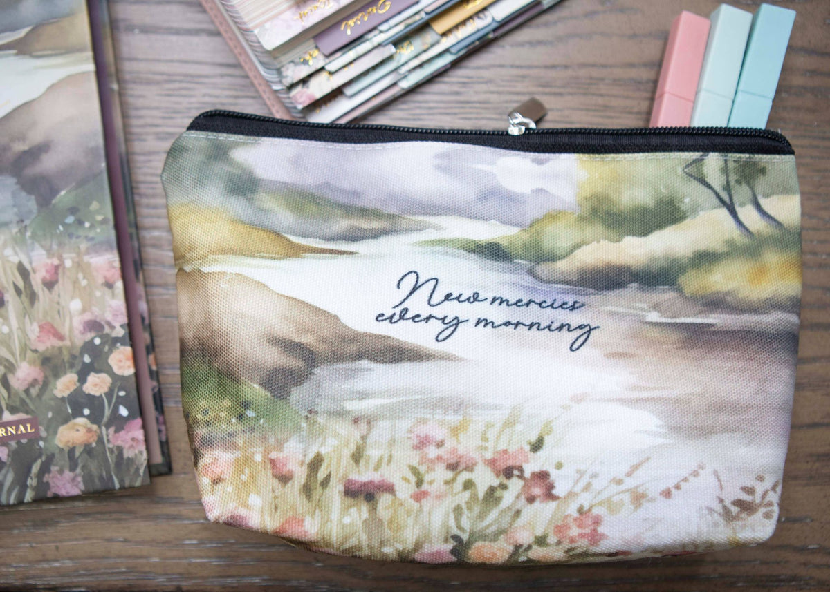 New Mercies Bible Verse Pencil Case | Scripture Pencil Pouch