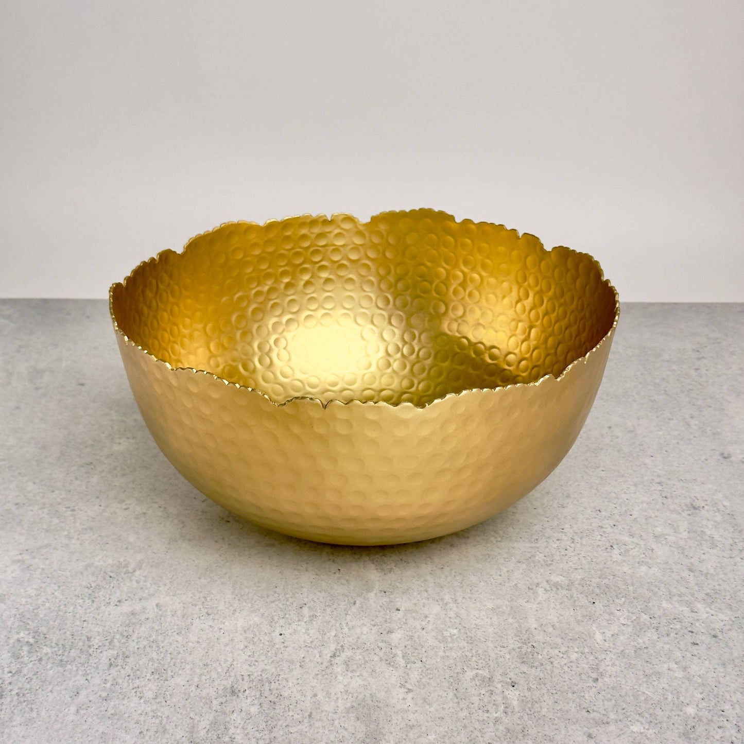 Gilded Hammered Bowl