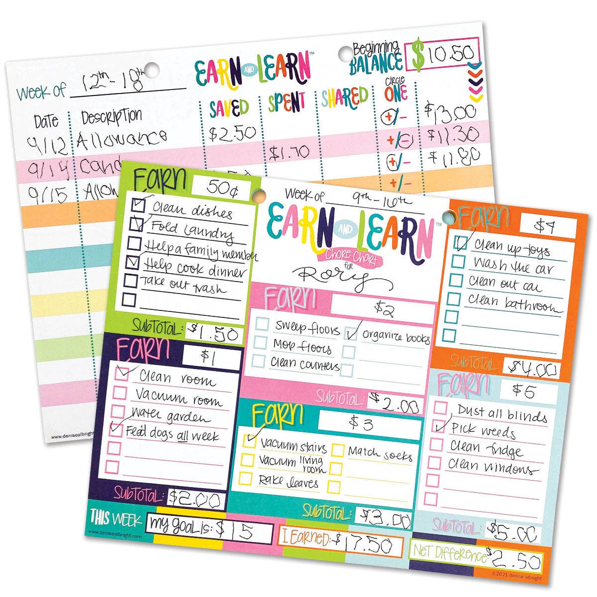 Earn & Learn® Kids Chore Chart | Open Stock