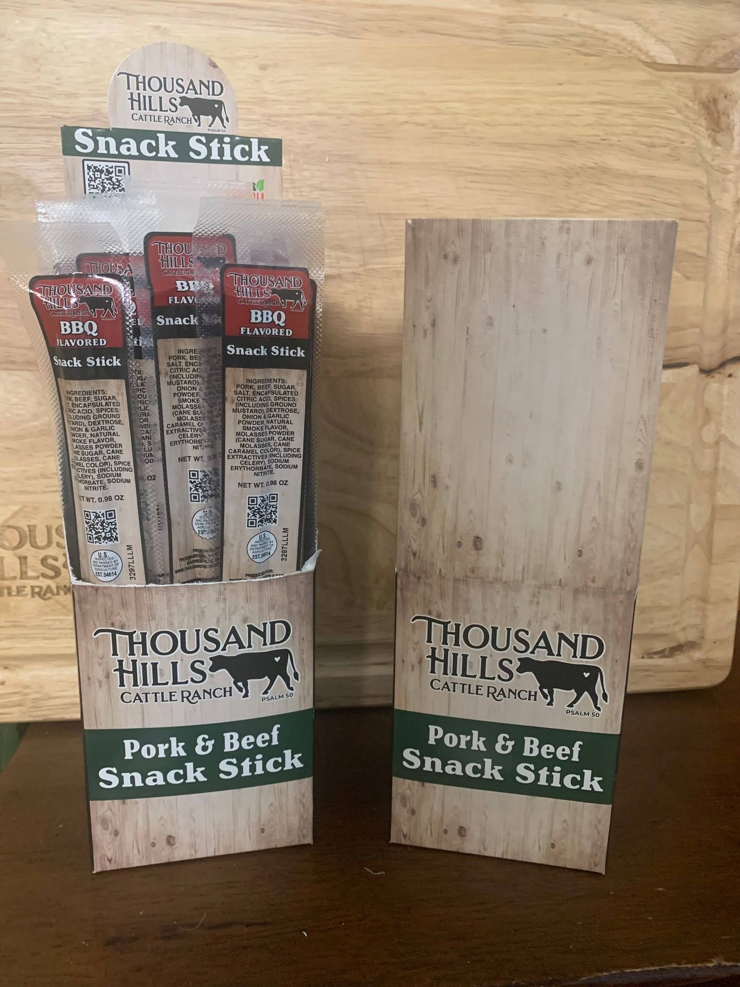 Beef and Pork Snack Sticks