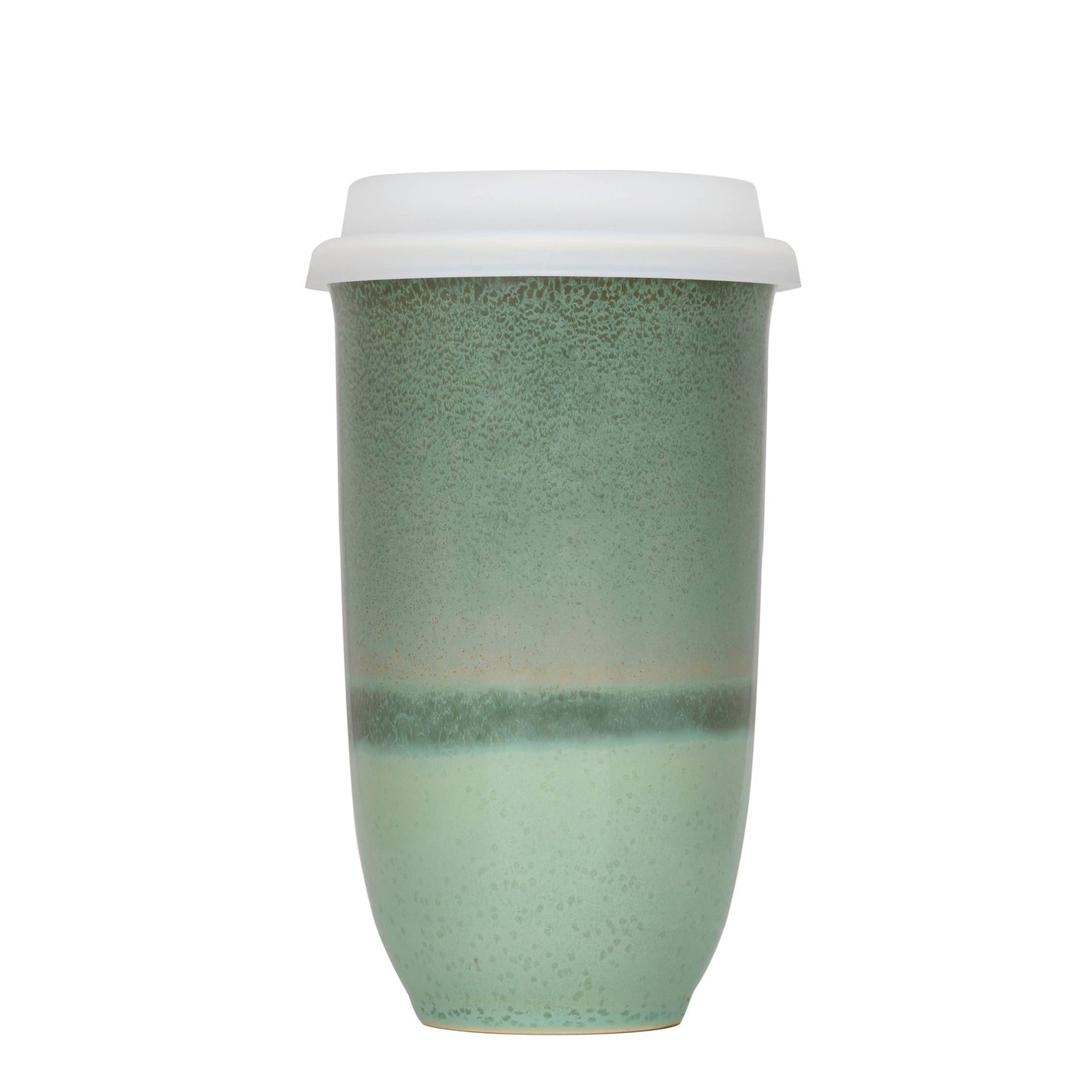 Emerald 16oz Ceramic Travel Mug – Forest-Inspired & Reusable