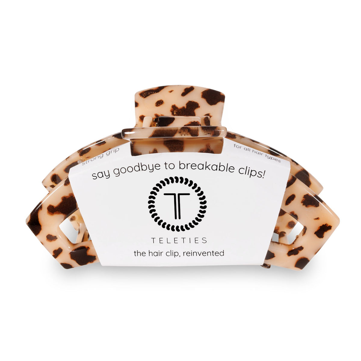 Open Hair Clip | Large | Blonde Tortoise