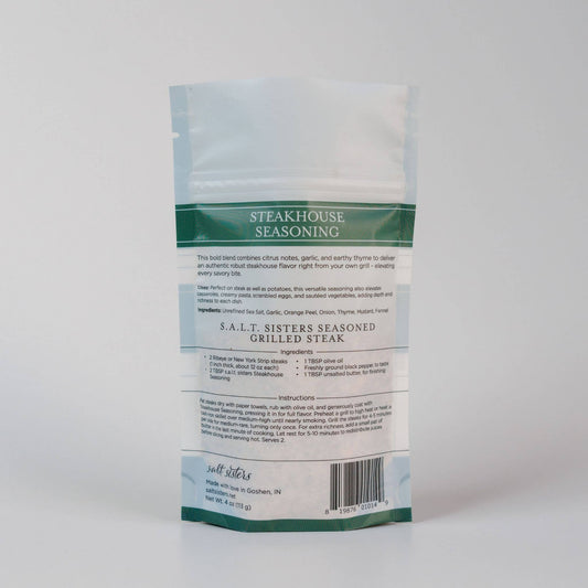 Herb, Spice & Salt Blend - Steakhouse Seasoning - 4 oz Bag