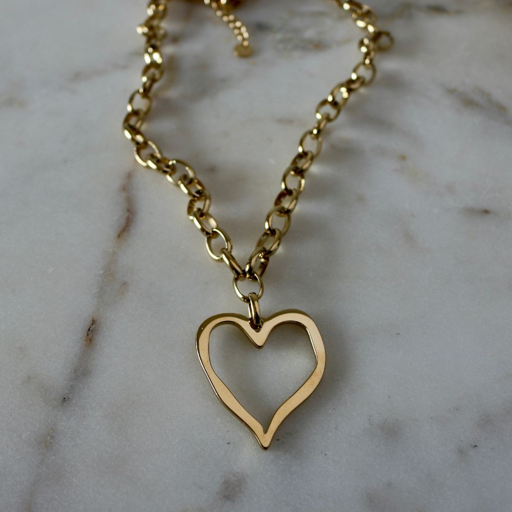 Open Heart Necklace