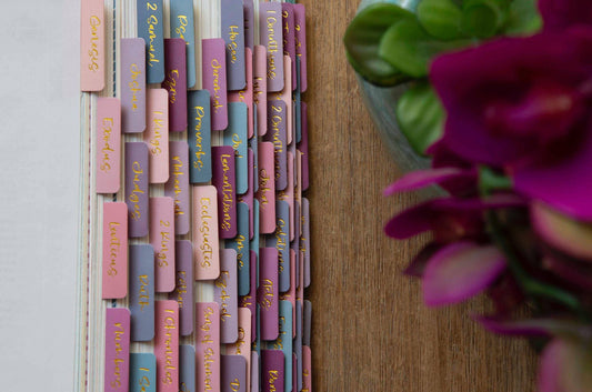 Ombre Bible Index Tabs | Colorful Bible Tabs