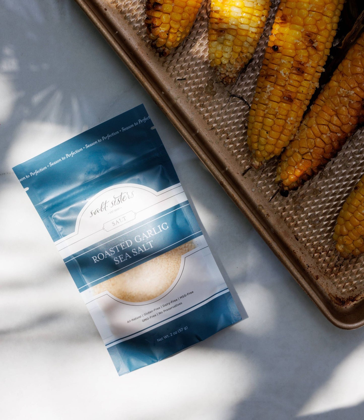 All-Natural Sea Salt - Roasted Garlic - 2 oz