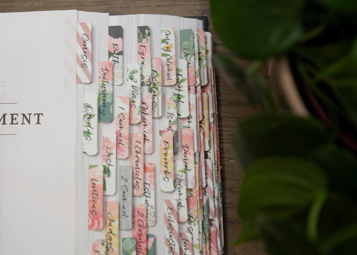 Bible Index Tabs | Floral Bible Tabs