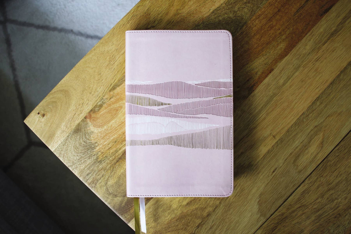 NIV Thinline Bible, Leathersoft, Pink, Red Letter