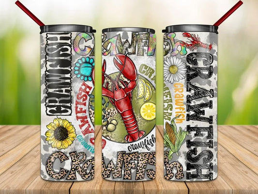 Crawfish Skinny Tumbler 20oz