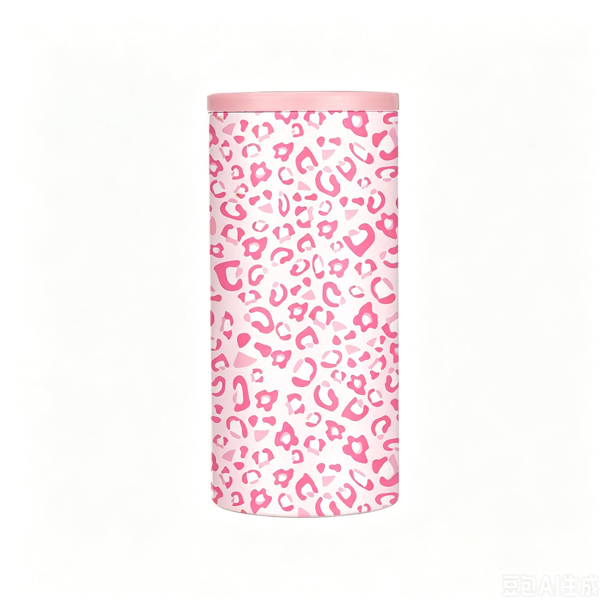 Hard Cooling Can in Pink Leopard