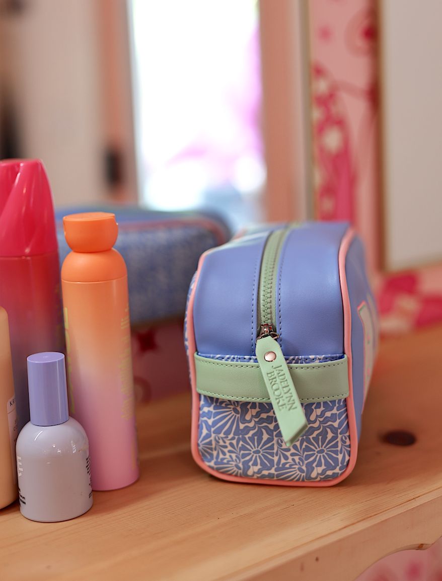 Handle Cosmetic Bag - Baby - Flo Blue/Matcha/Coral