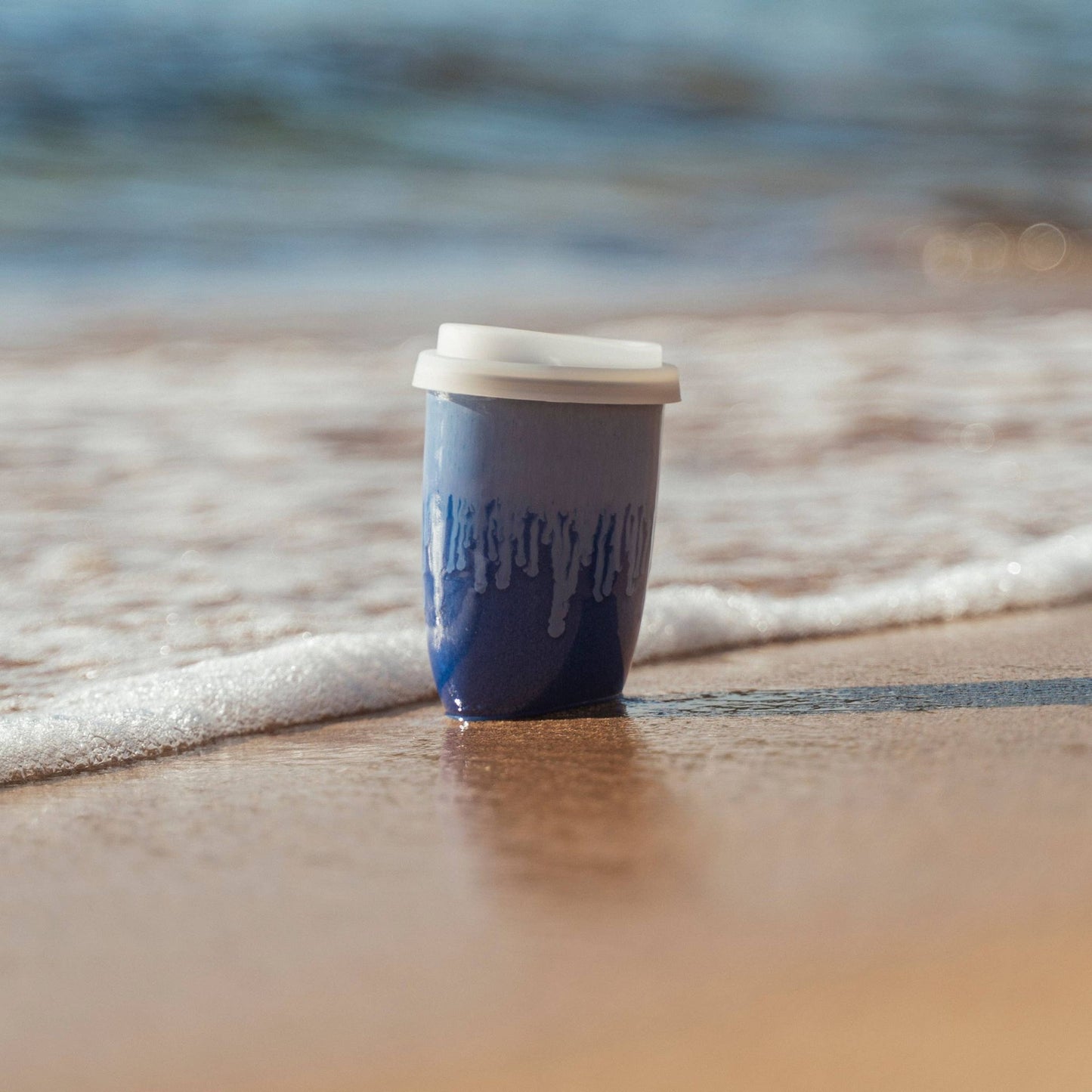Neptune Ceramic Travel Mug – 12oz with Lid & Sleeve