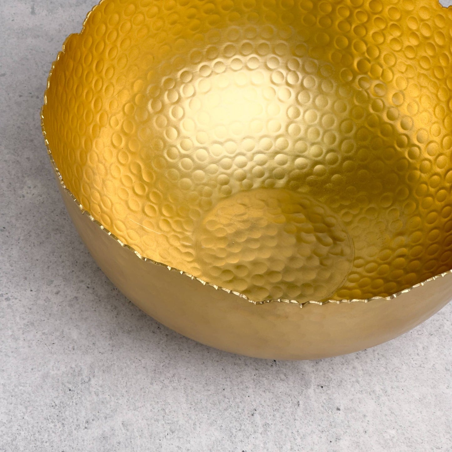 Gilded Hammered Bowl
