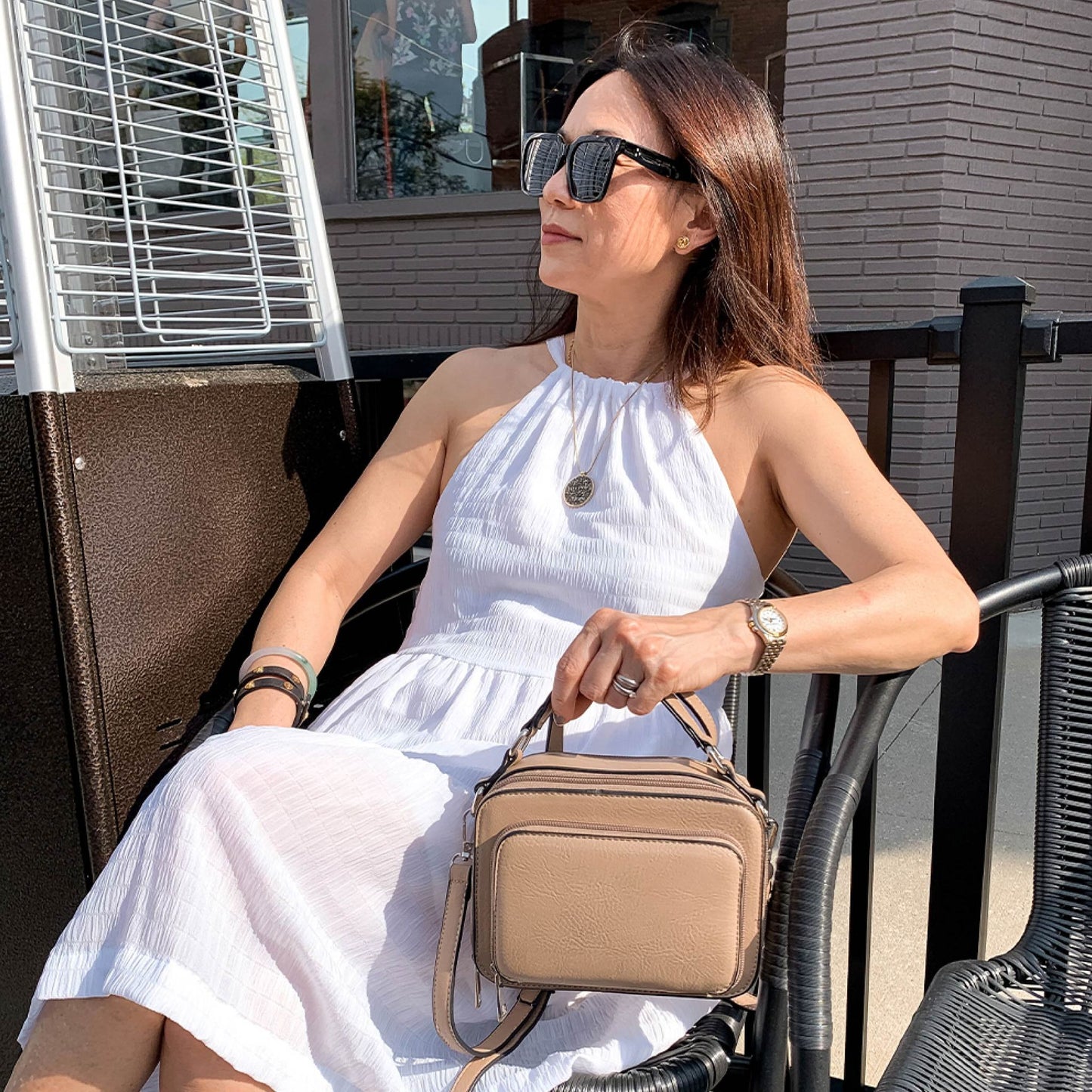 KELSEY TAUPE CROSSBODY