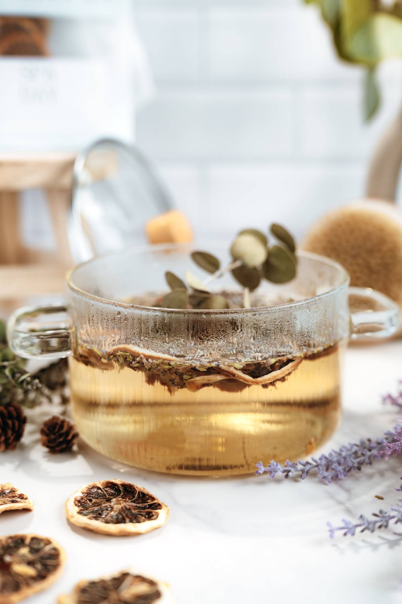 Wood & Glass Simmer Pot   | Stovetop Potpourri