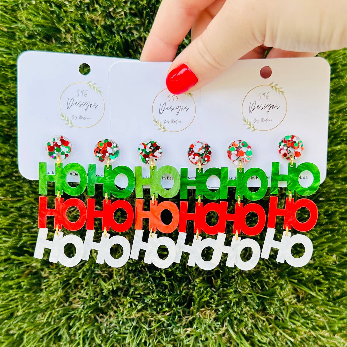 HO HO HO Statement Earrings