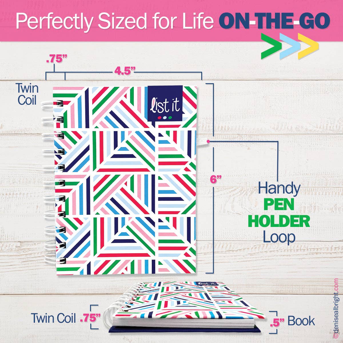 Pocket Notebooks | List, Plan, Doodle | Pack of 6