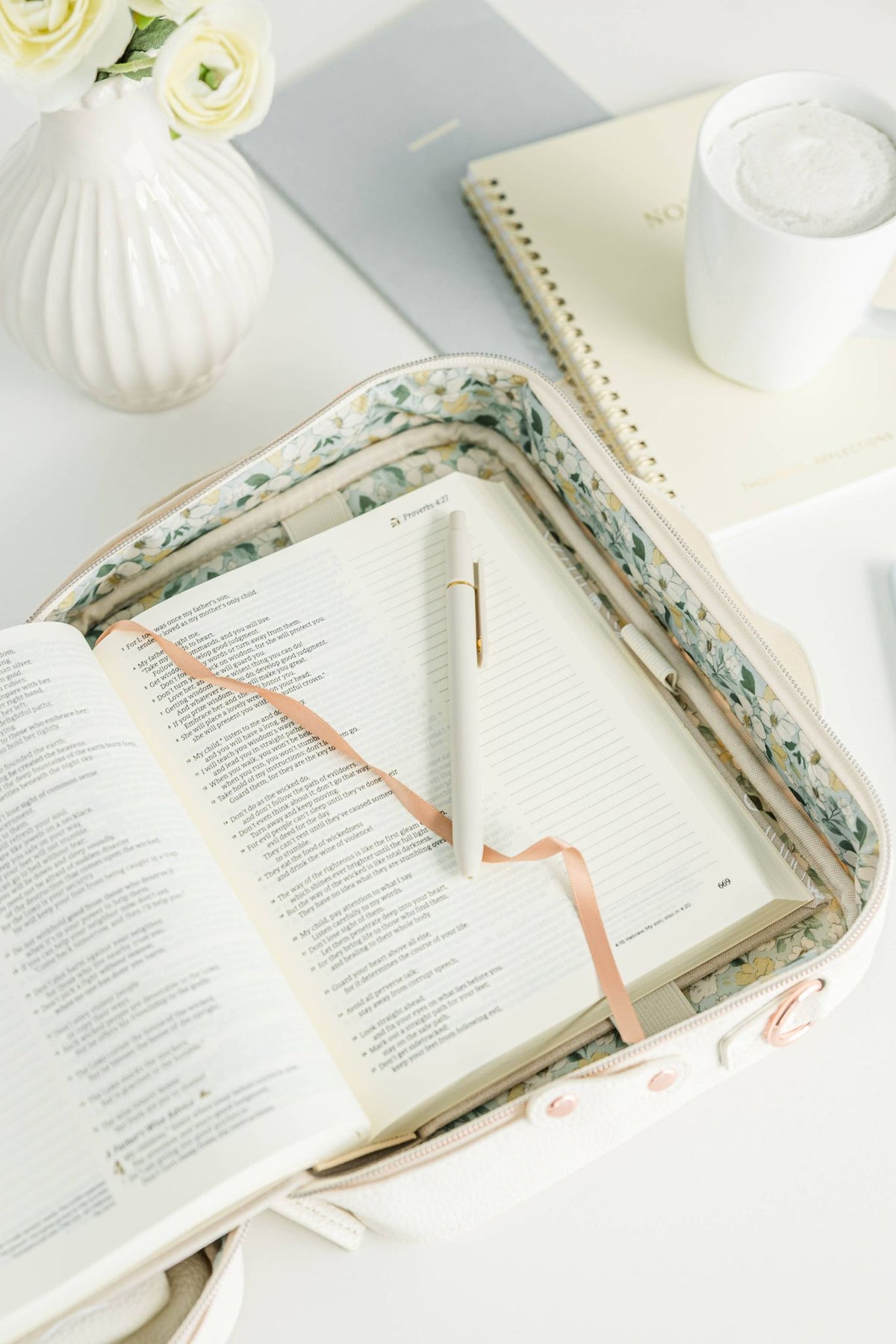 Bible Cover, Bible Bag Crossbody DOVE