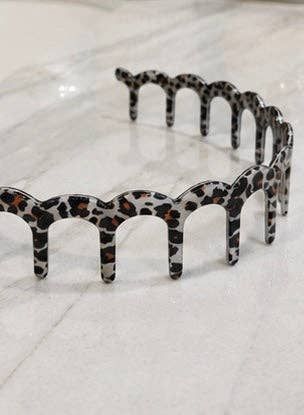 Leopard Zig-Zag Headband
