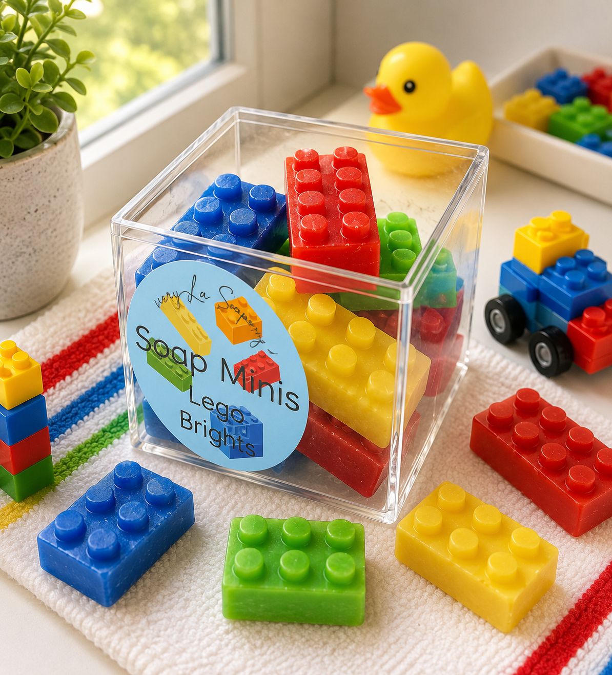 Lego-shaped Soap Minis