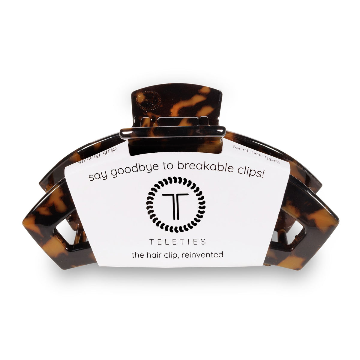 Open Hair Clip | Large |  Tortoise