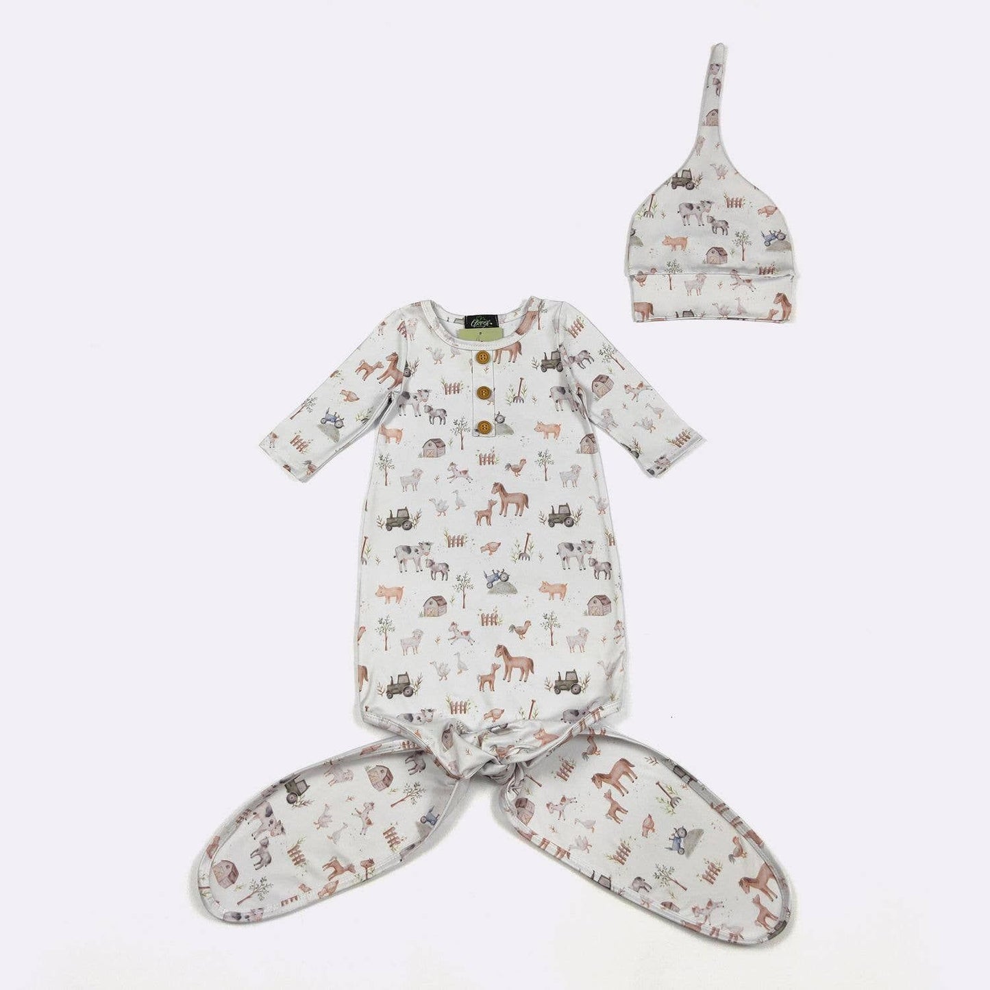 Mini Farm Knotted Gown