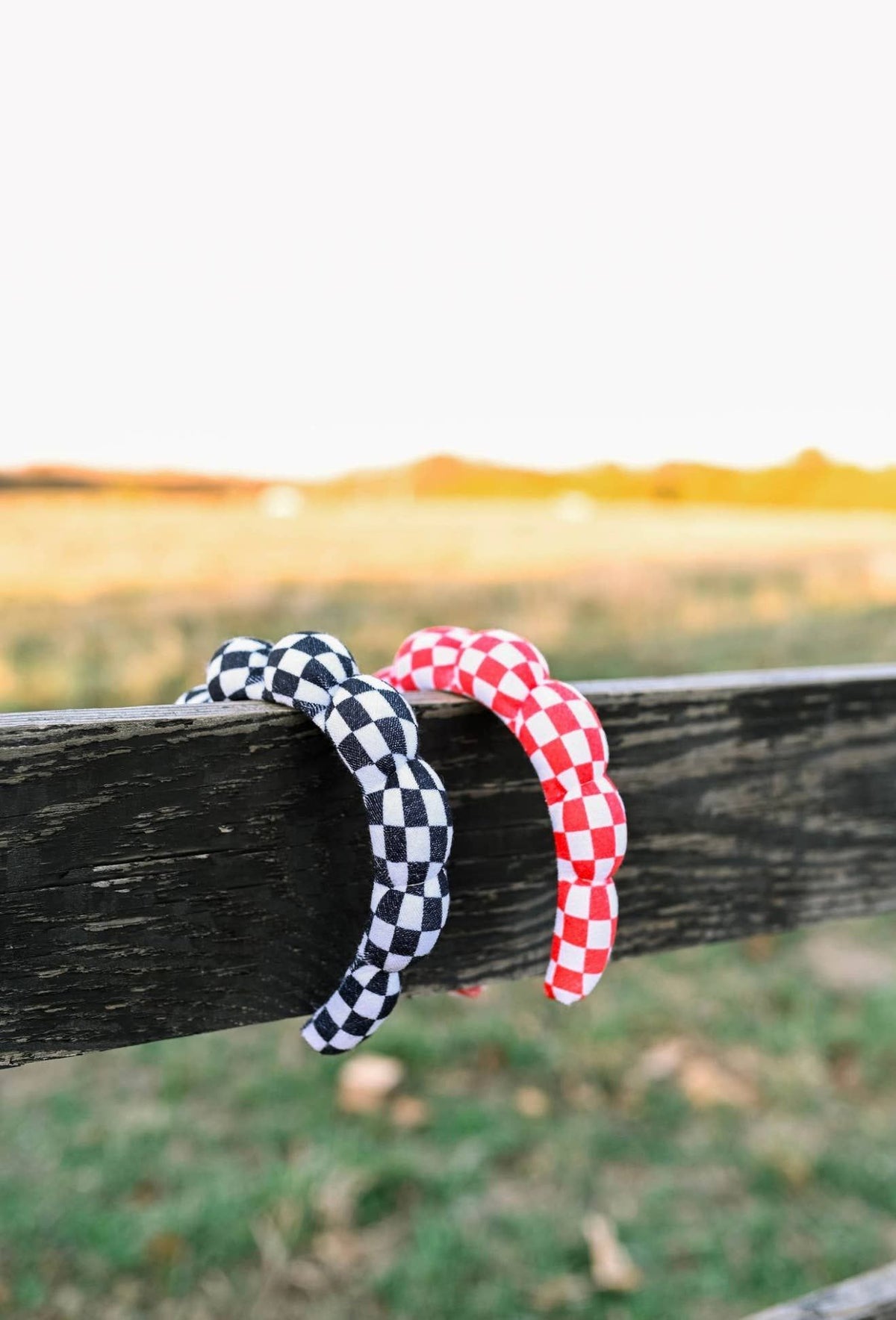 Checkerboard “Get Ready With Me” Skincare Headband