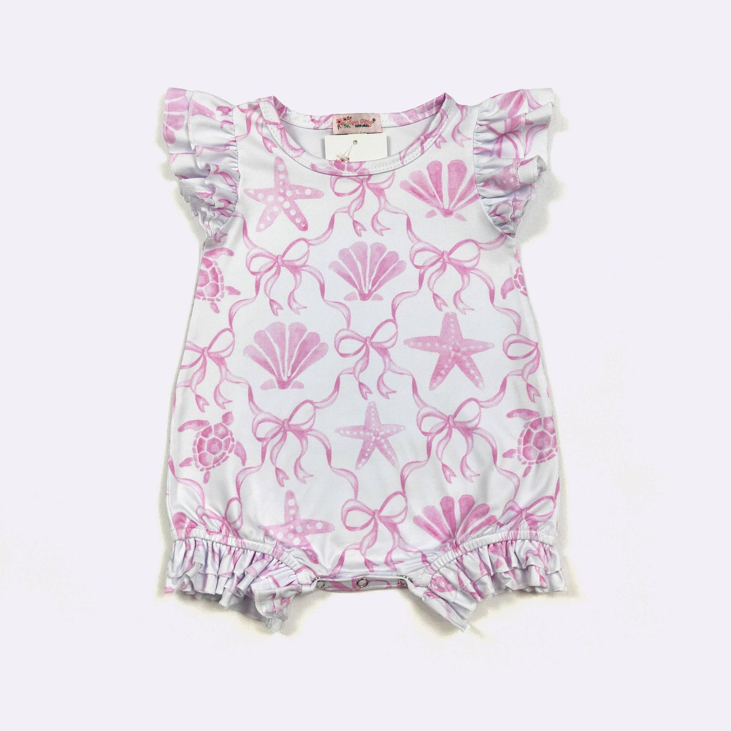 Pink Seashell Belle Baby Romper
