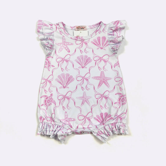 Pink Seashell Belle Baby Romper