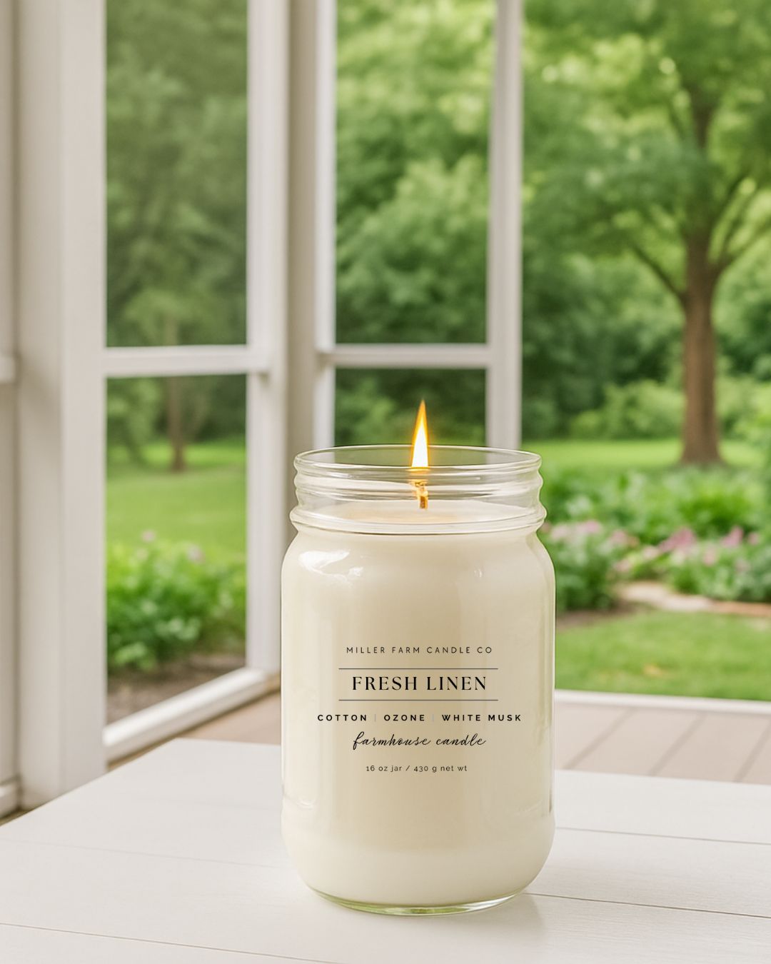16 oz Farmhouse Jar Soy Candle | Seasonal & Classic Scents