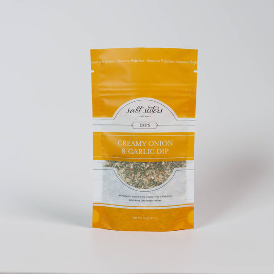 Dip Seasoning Mix - Creamy Onion & Garlic - Packaged Weights