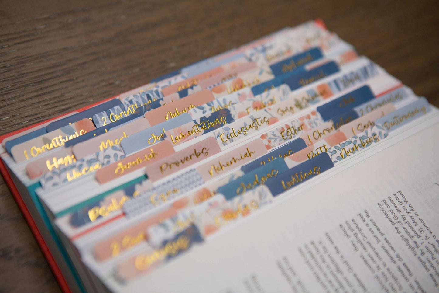 Tabs For Your Bible | Pretty Bible Book Tabs