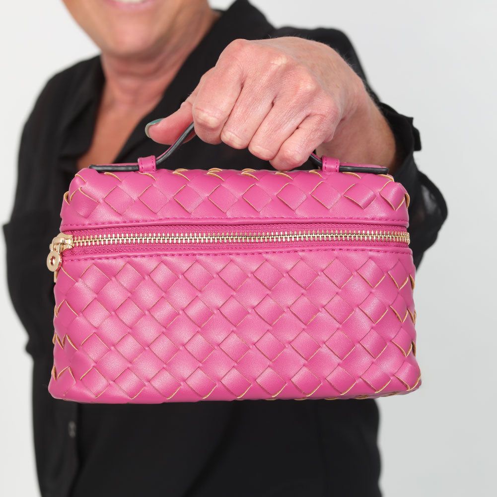WILLA WEAVE BAG ROSE