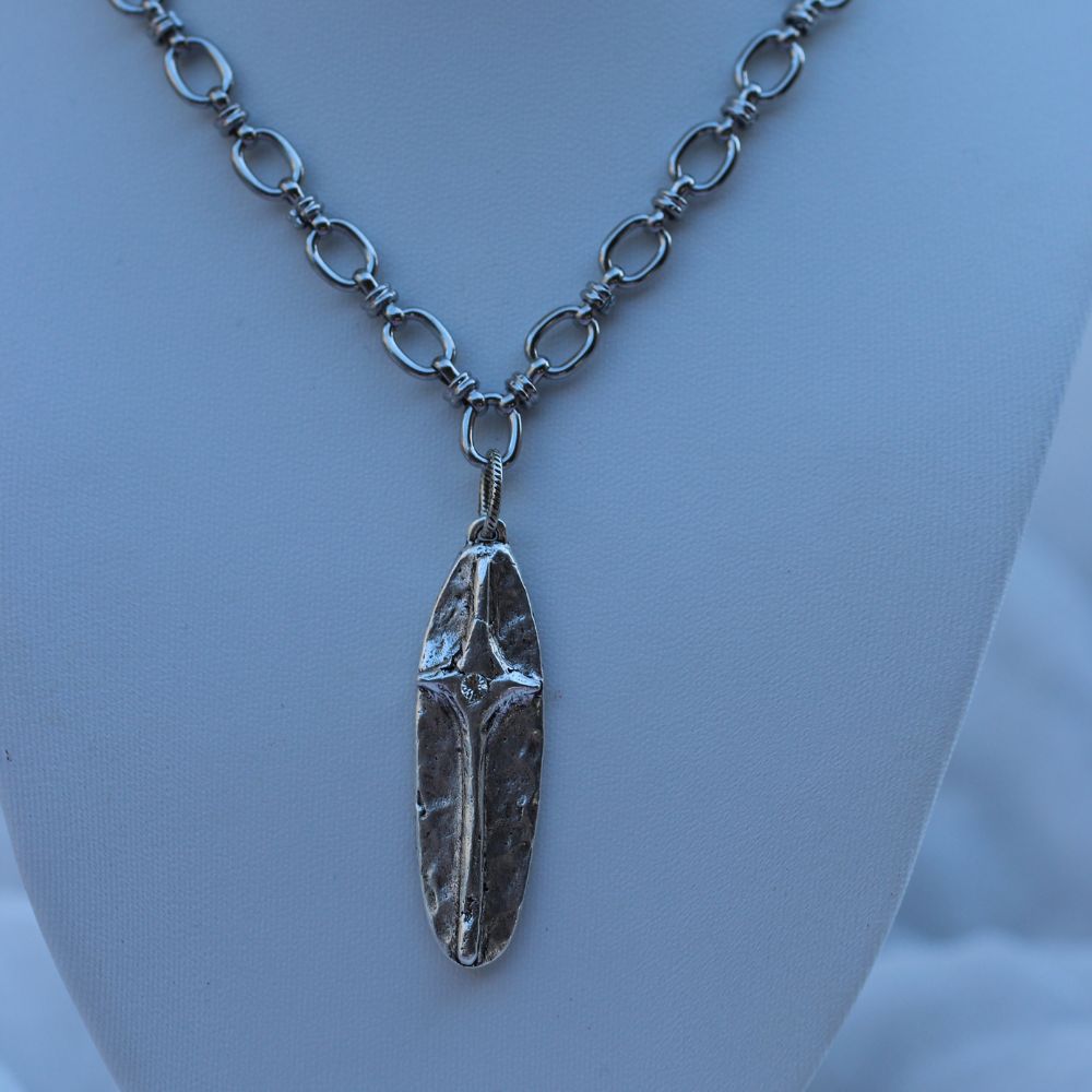 Rustic Cross Medallion Necklace ~ Deep South Originals