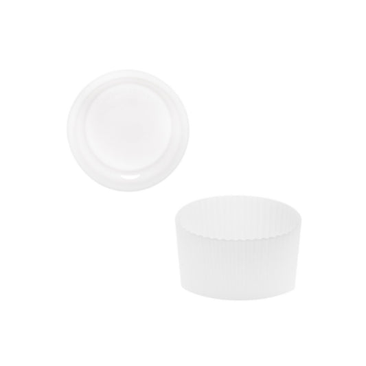 Clear Lid & Sleeve Set – BPA-Free Fit for 16oz Travel Mugs