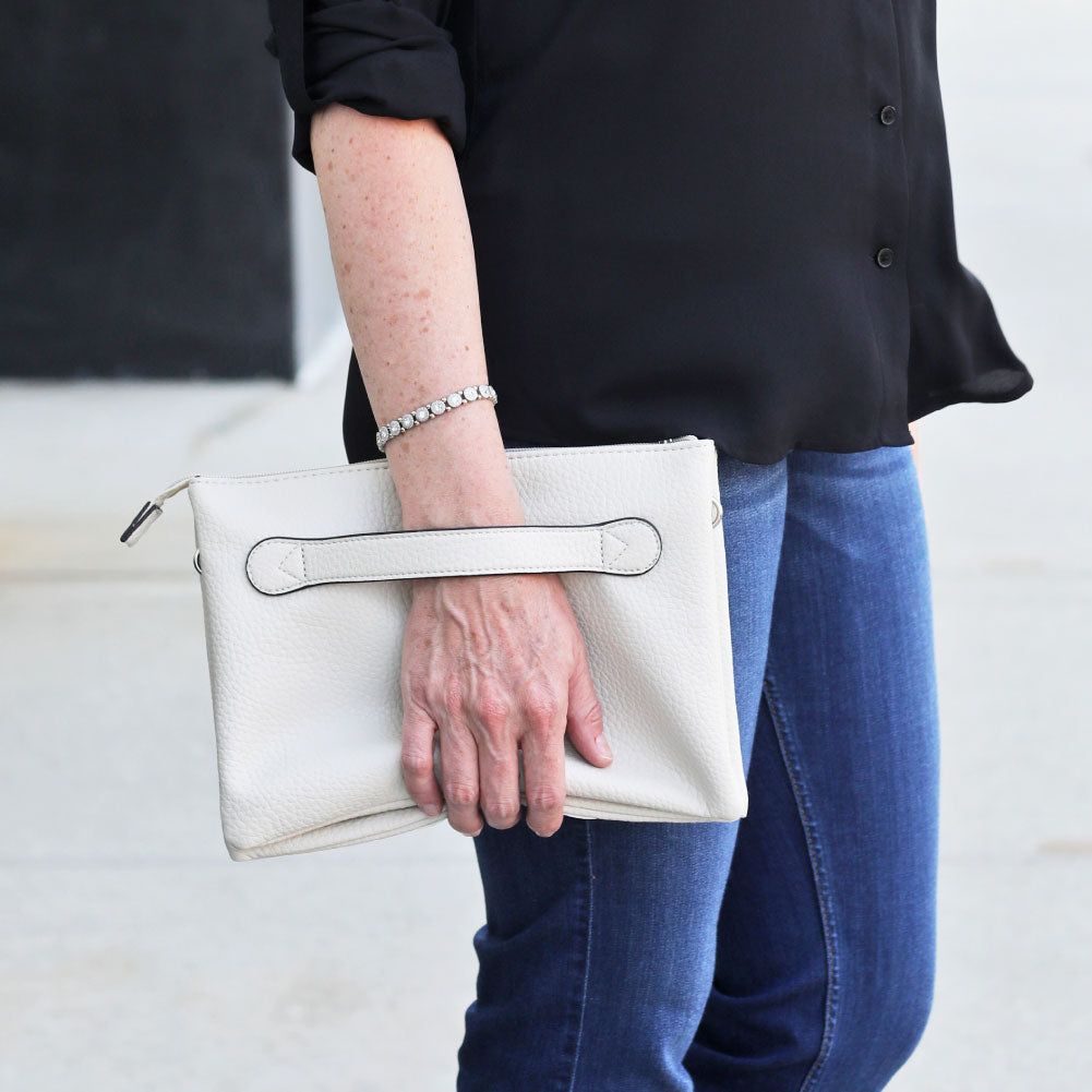 NANCY CLUTCH IVORY