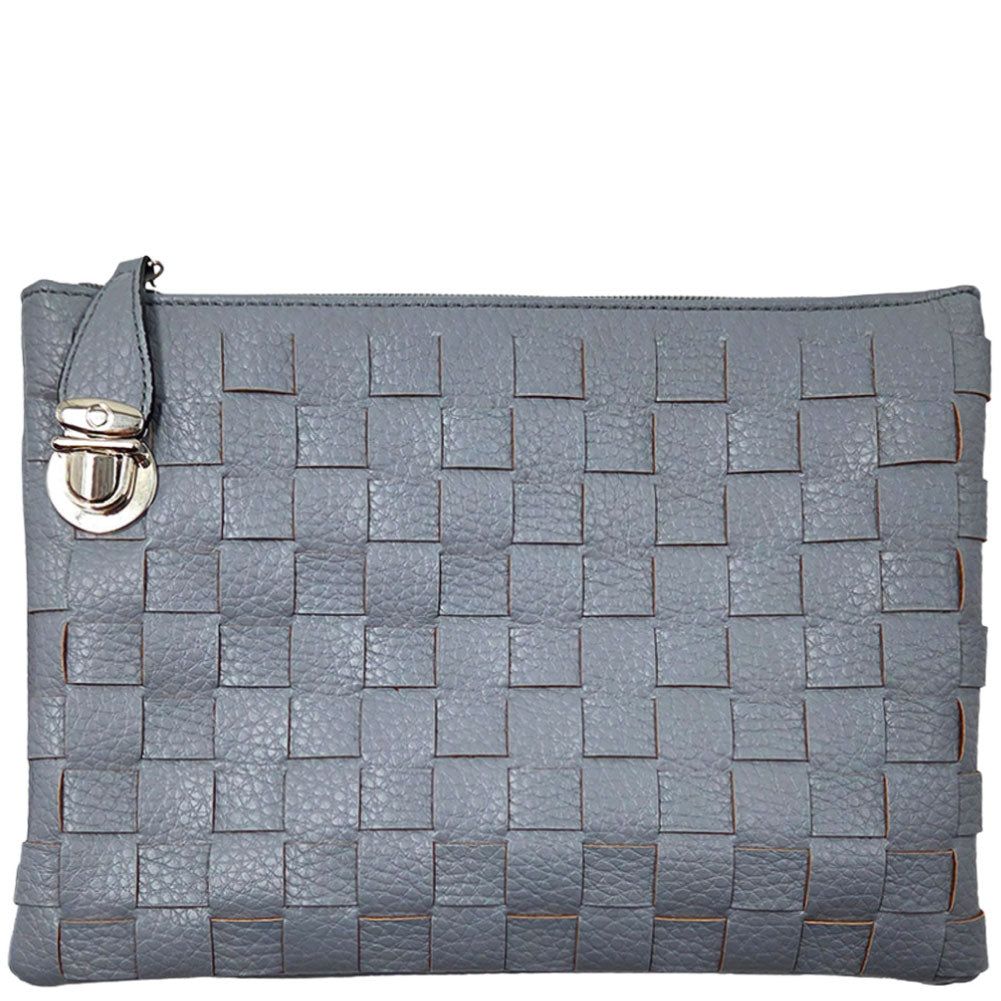 NANCY SLATE BLUE CLUTCH