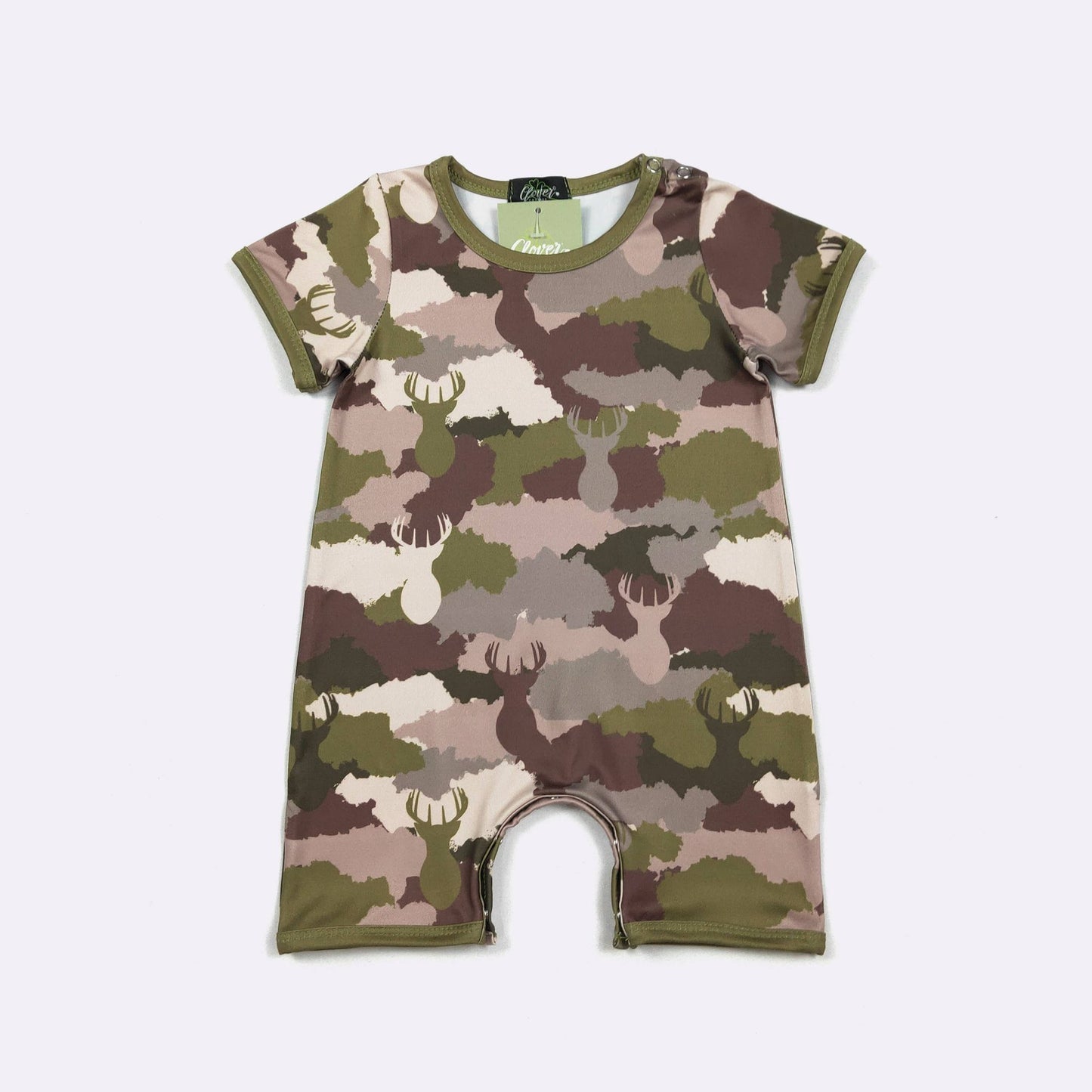 Deer Camo Boy Romper
