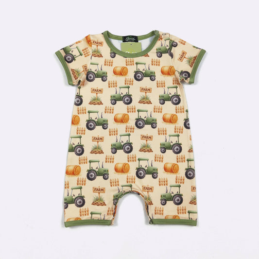 Green Machine Boy Romper