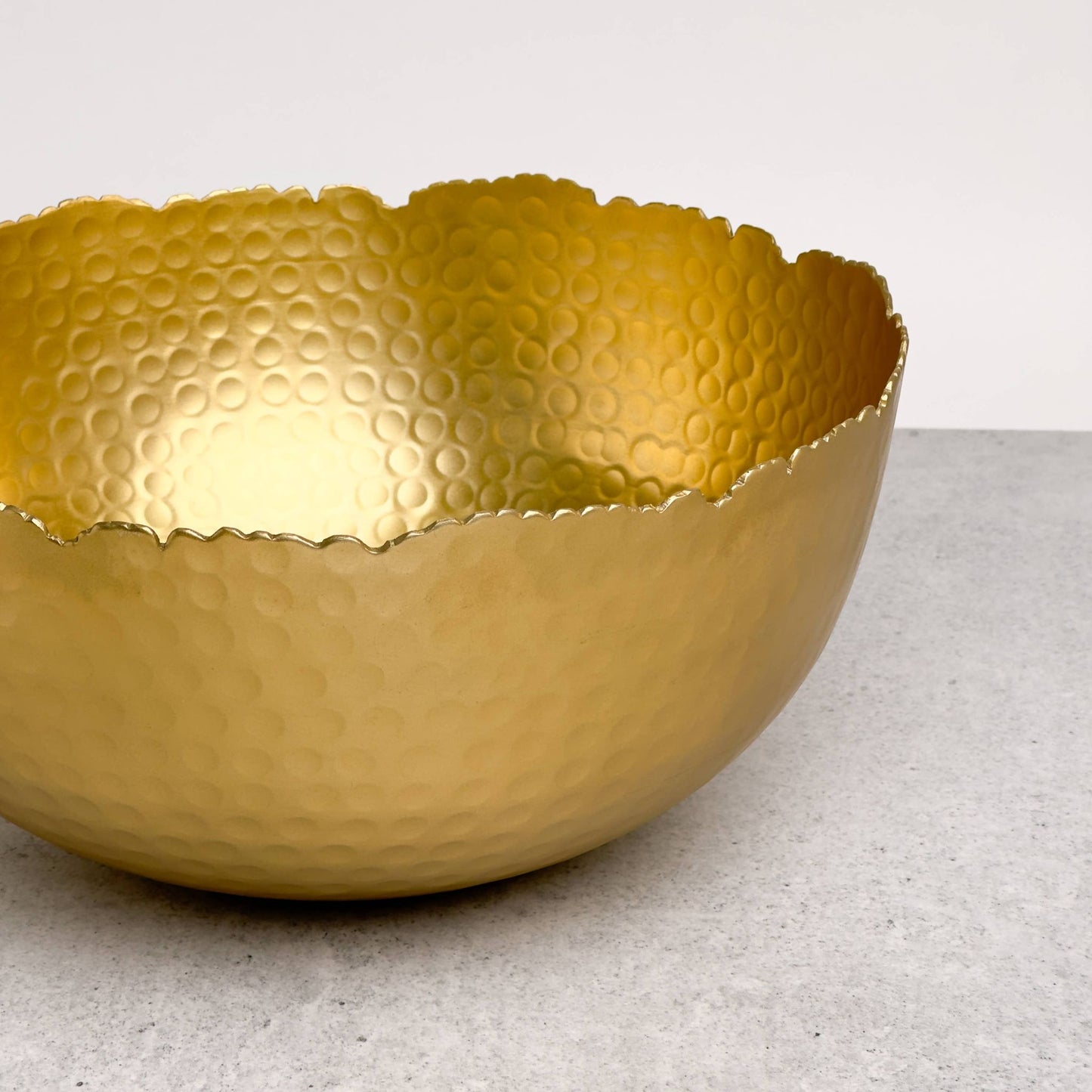Gilded Hammered Bowl