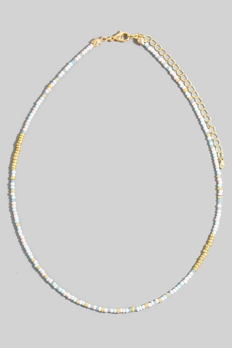 Mixed Seed Beaded Necklace