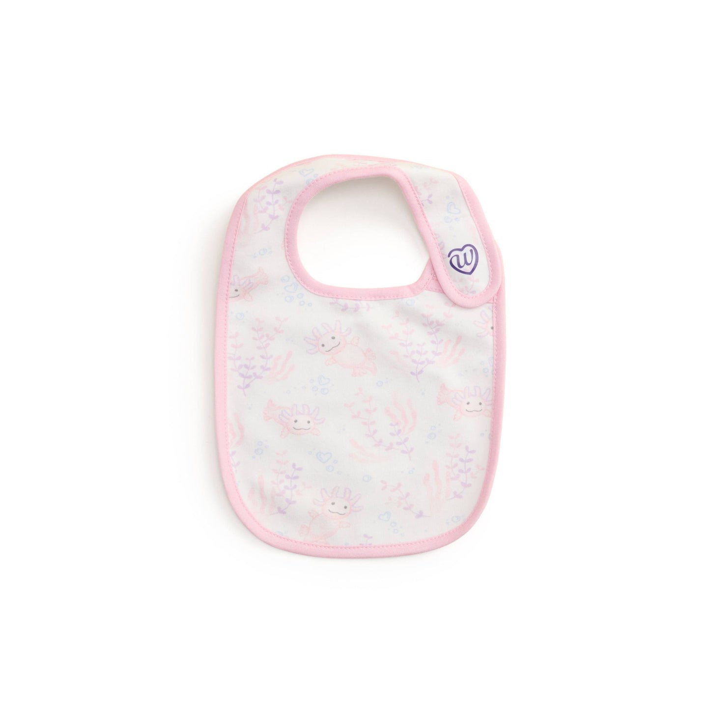 Pink Axolotl Bibs