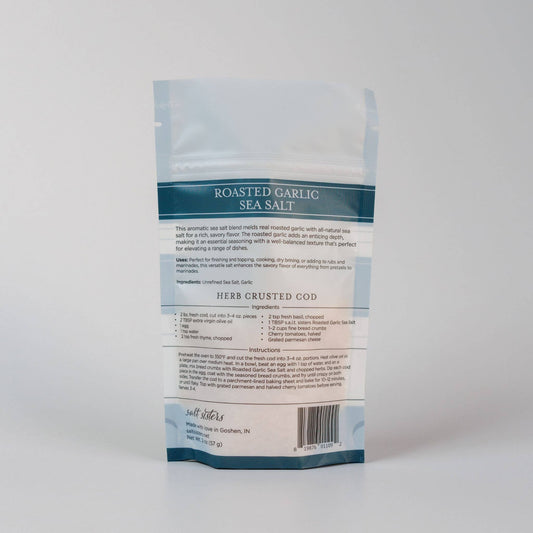 All-Natural Sea Salt - Roasted Garlic - 2 oz