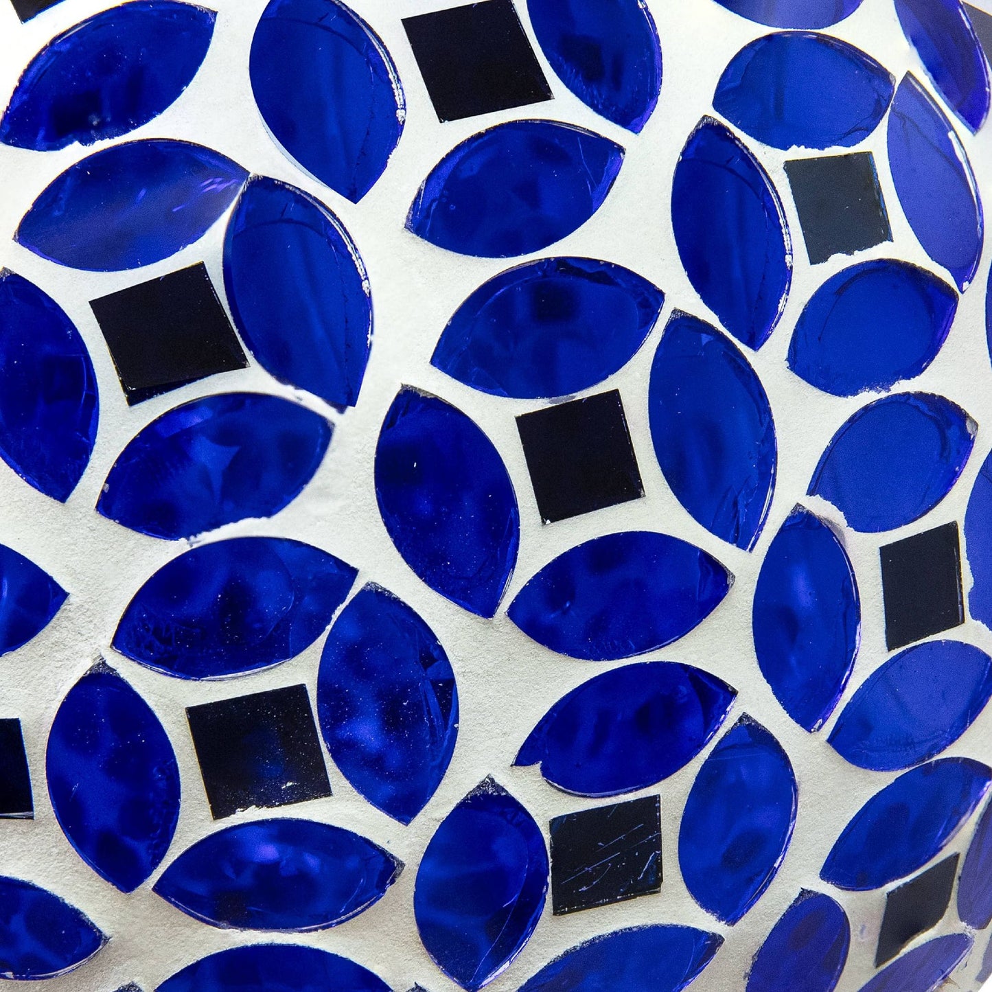 Lavender Mosaic Glass Fly-Through Hanging Bird Feeder