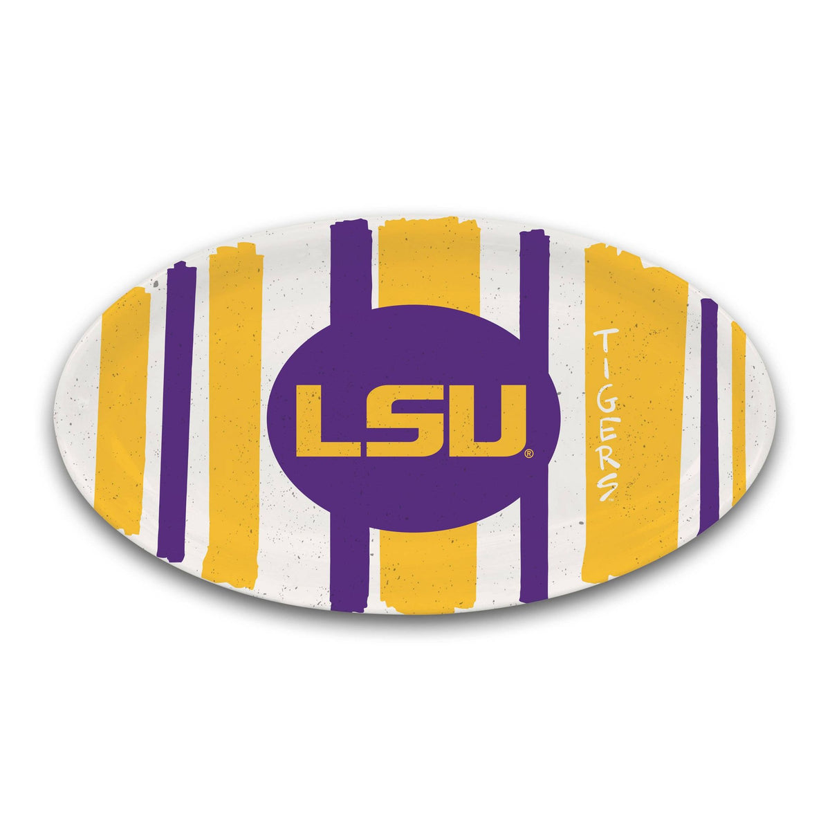 LSU 12" Oval Striped