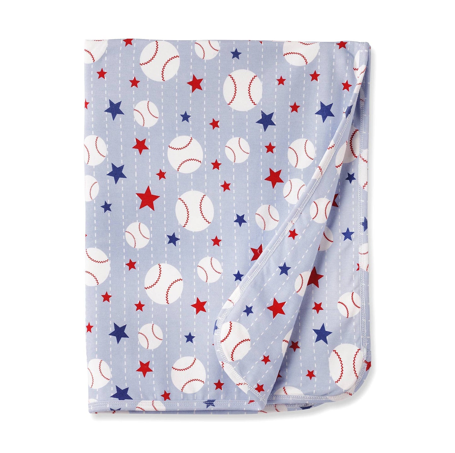 Grand Slam Baseball Bamboo Stroller Blanket for Baby